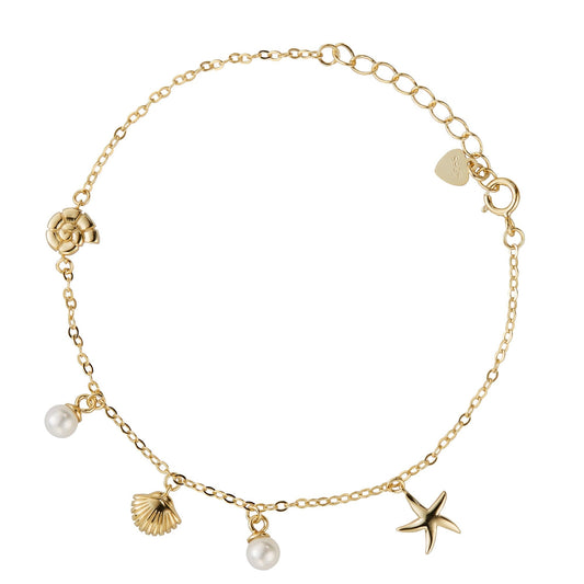 Ocean Pearl Charm Bracelet - Claritas Store